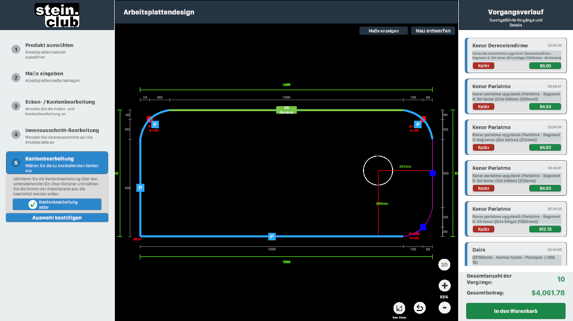 Countertop Designer ekran görüntüsü