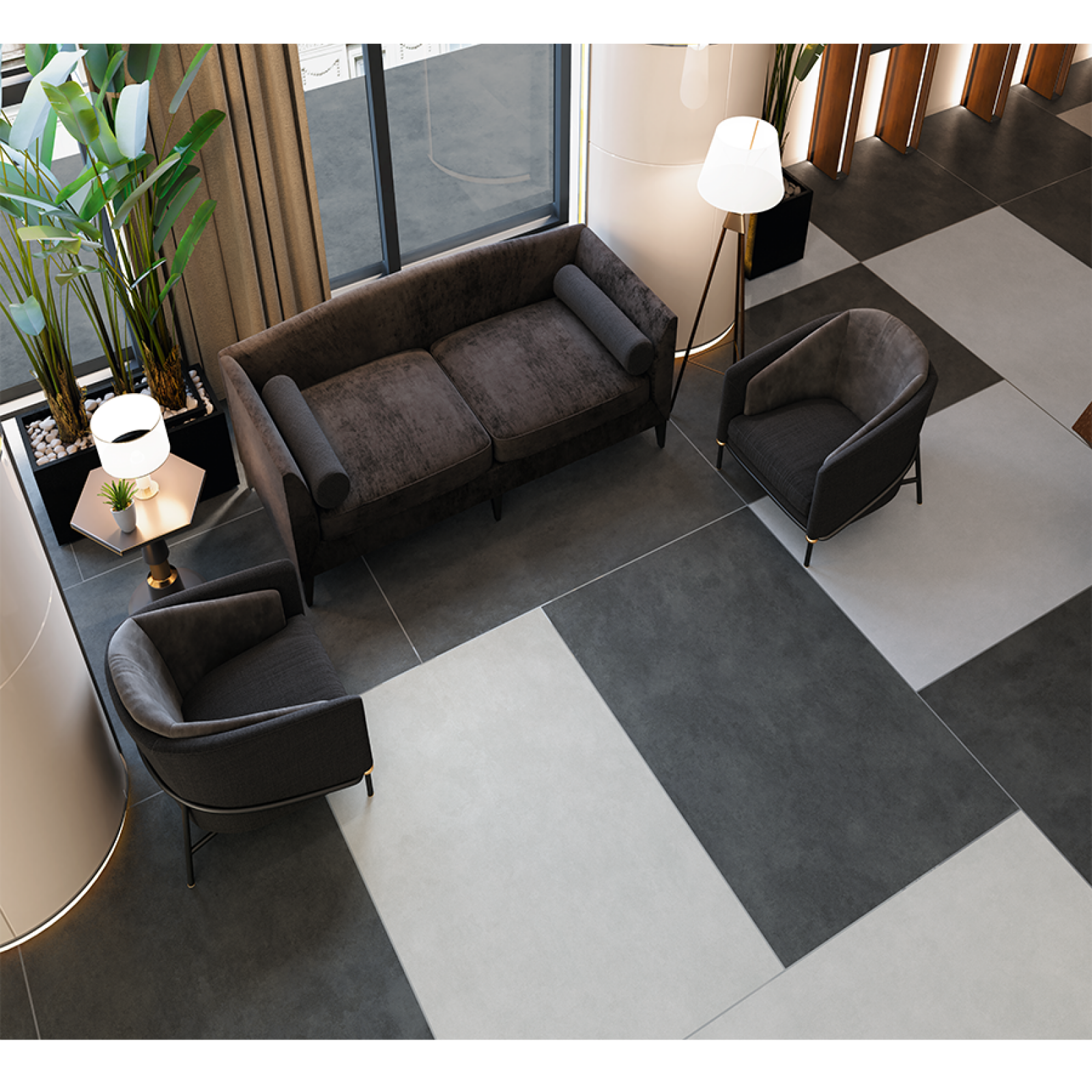 Conceptbi Anthrazit 30x60cm Fliese für Boden&Wand & Fassade