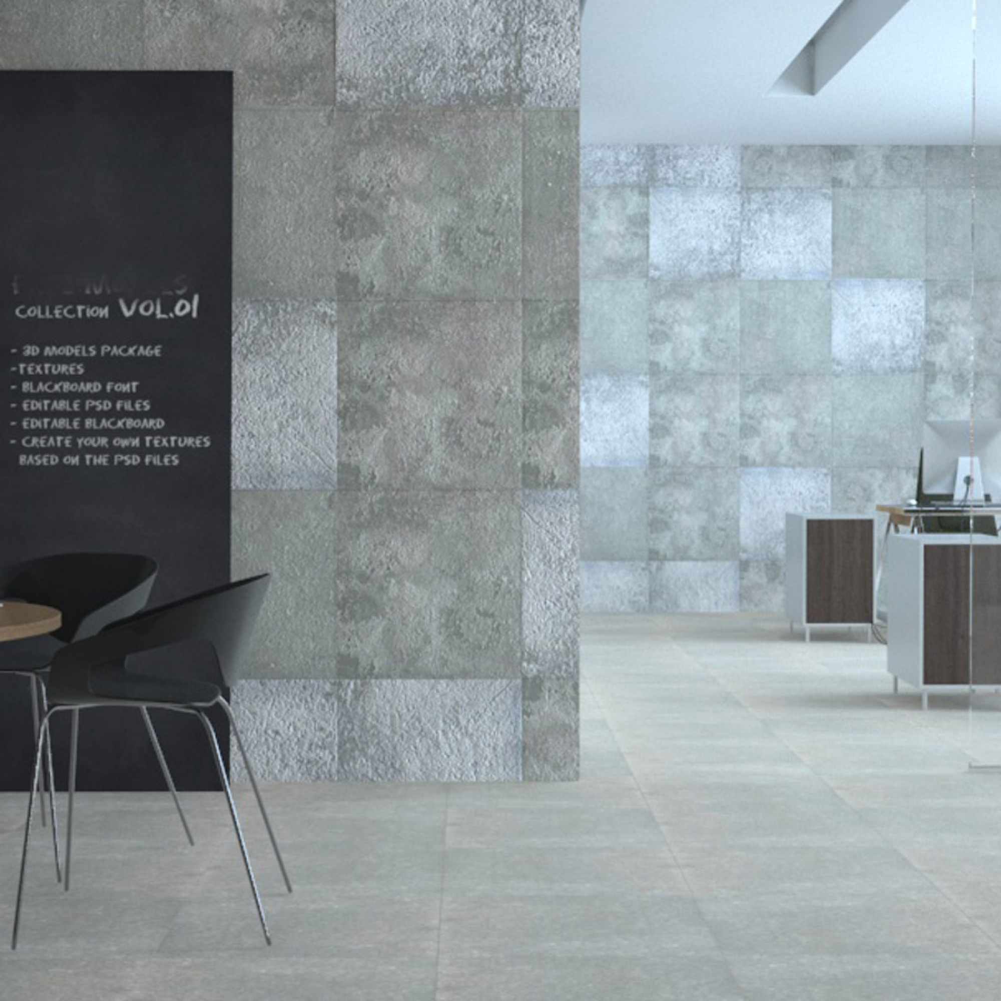 Betonbi Anthrazit 30x60cm Fliese für Boden&Wand Matt