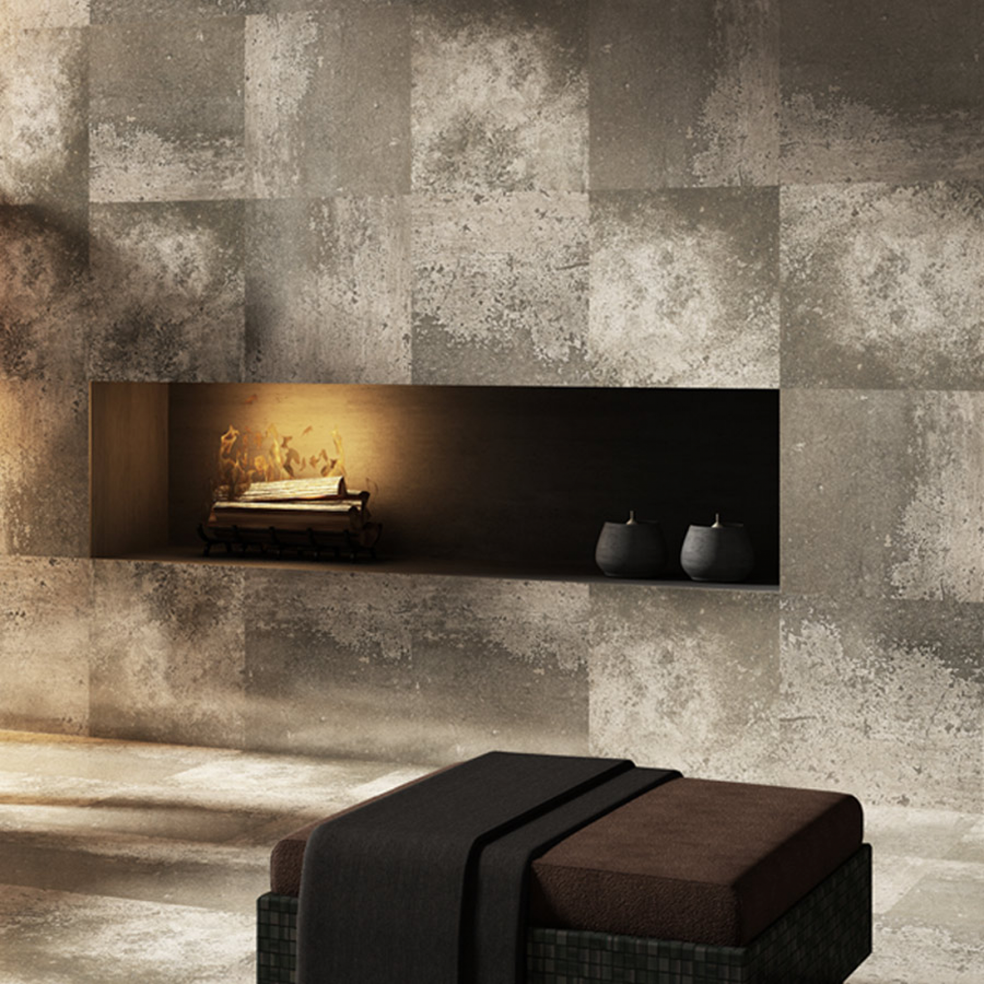 Betonbi Anthrazit 30x60cm Fliese für Boden&Wand Matt