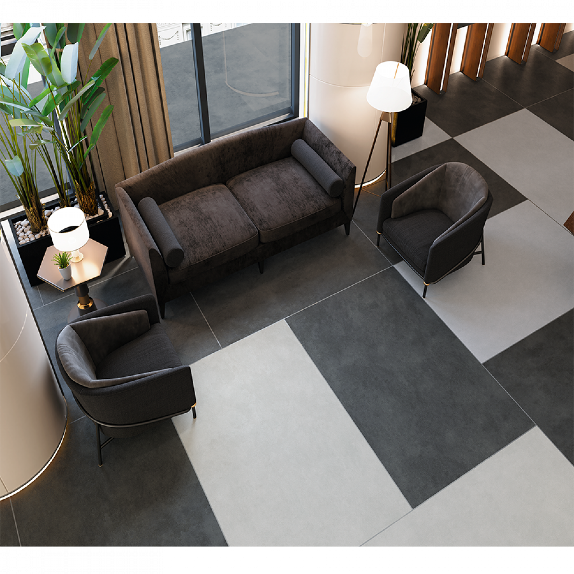 Conceptbi Anthrazit 30x60cm Fliese für Boden&Wand & Fassade