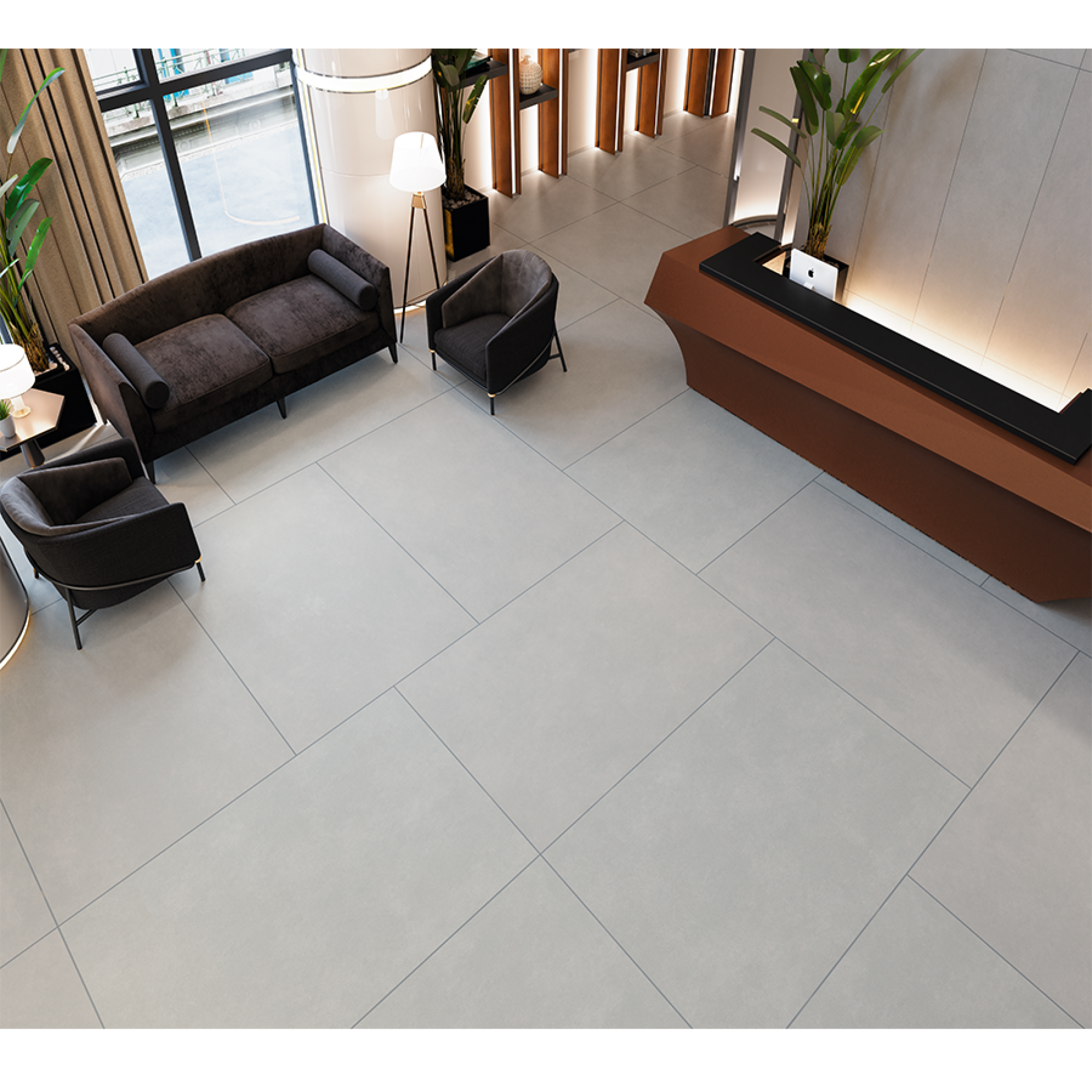Conceptbi Anthrazit 60x60cm Fliese für Boden&Wand&Fassade